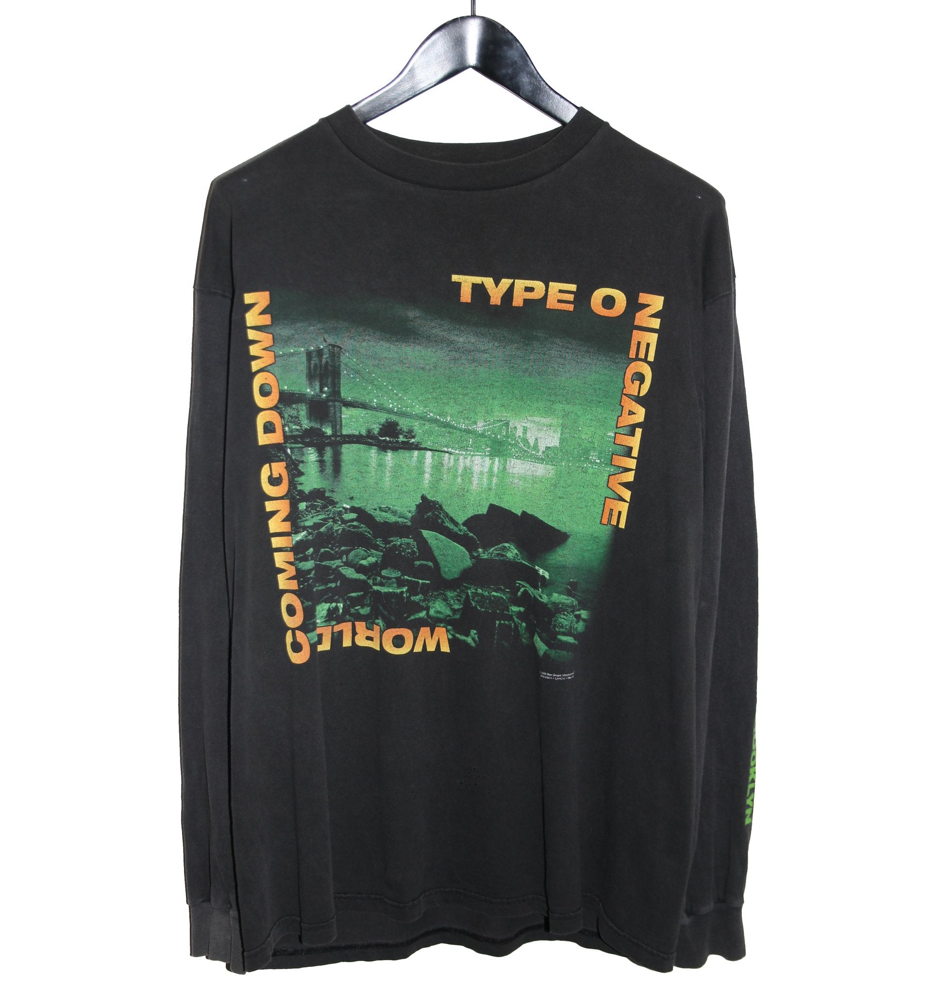 Type O Negative 1999 World Coming Down Album Long Sleeve - Faded AU
