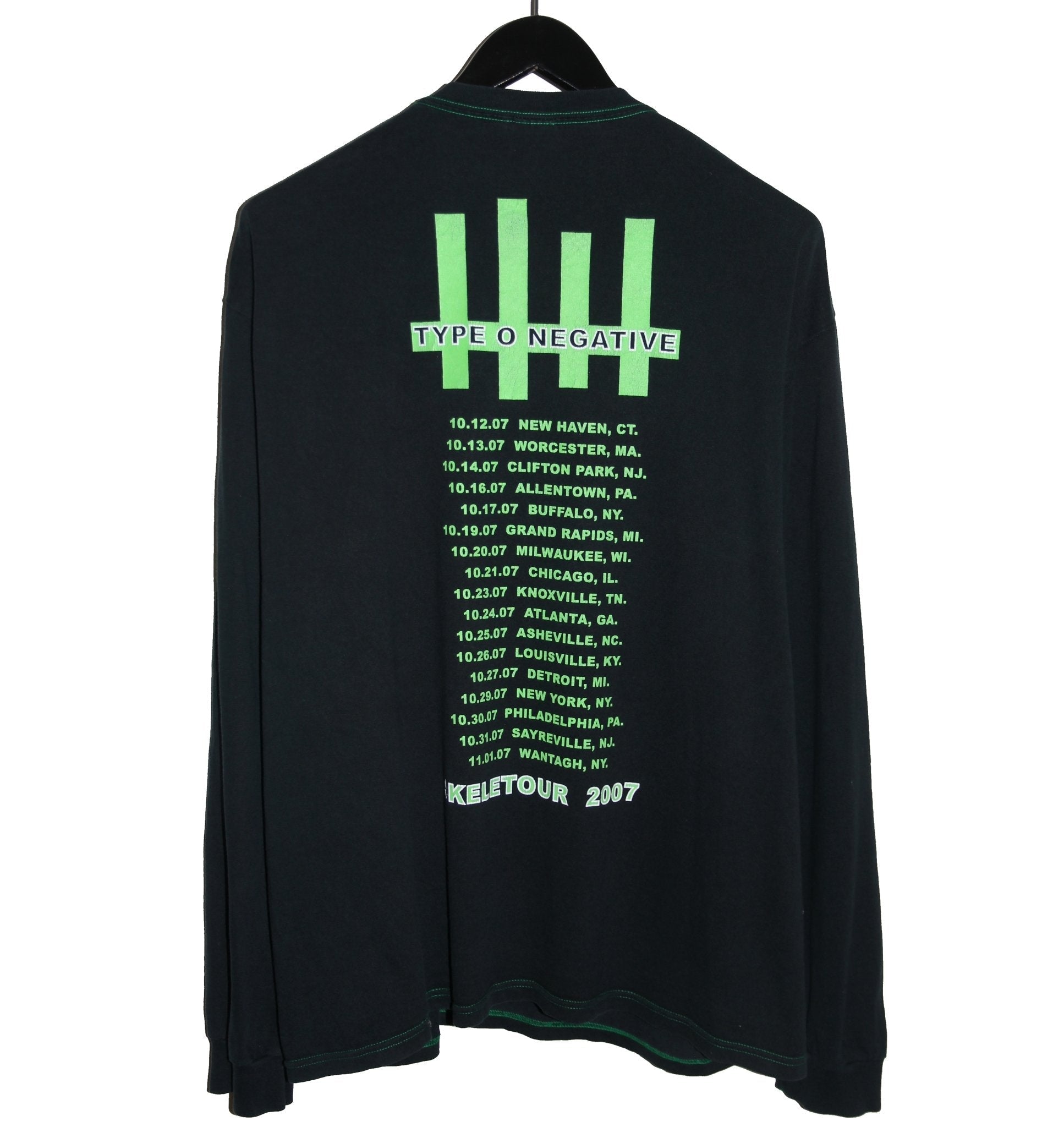 Type O Negative 2007 Skeletour Tour Long Sleeve - Faded AU