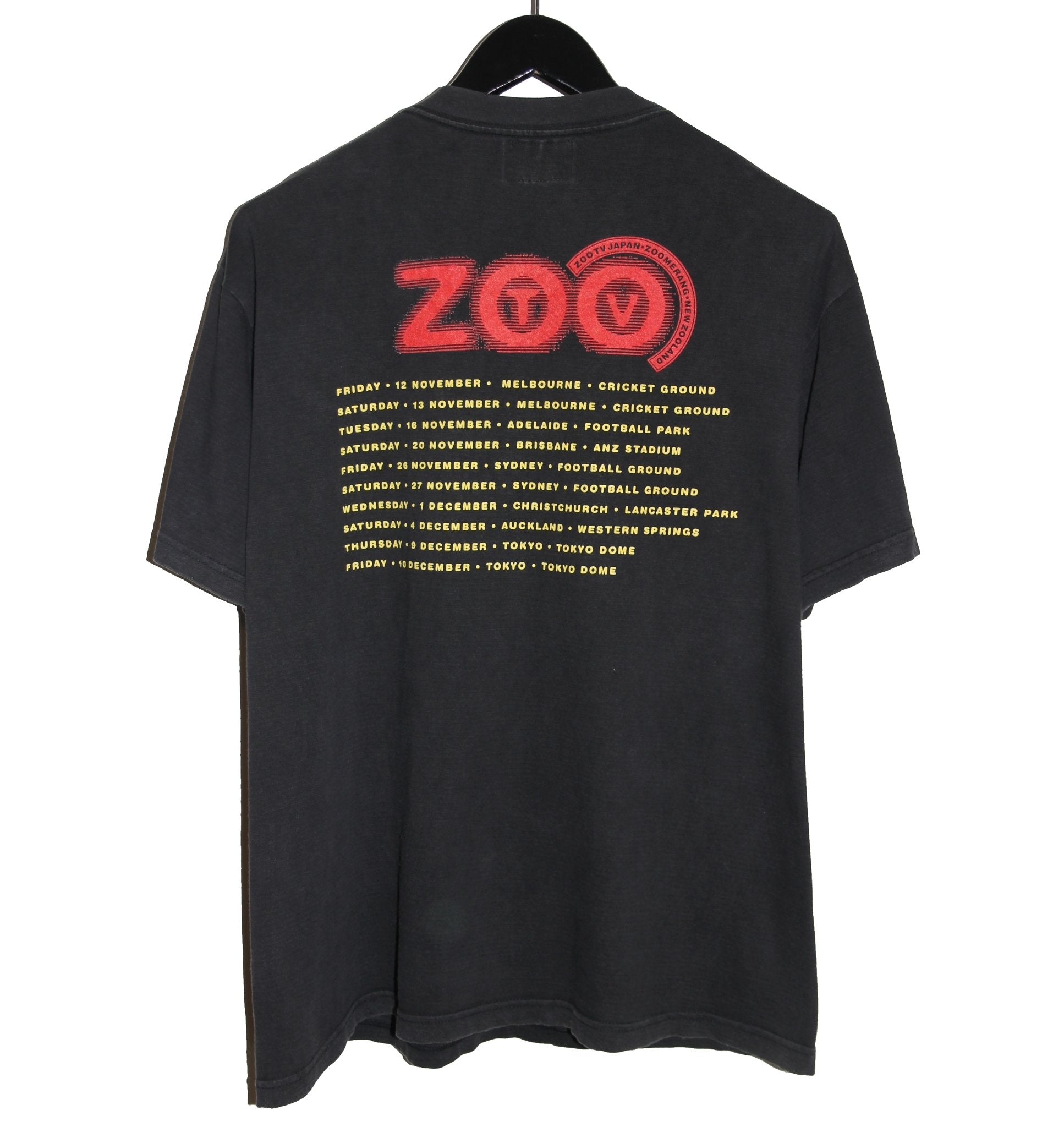 U2 1993 Zooropa Tour Shirt - Faded AU