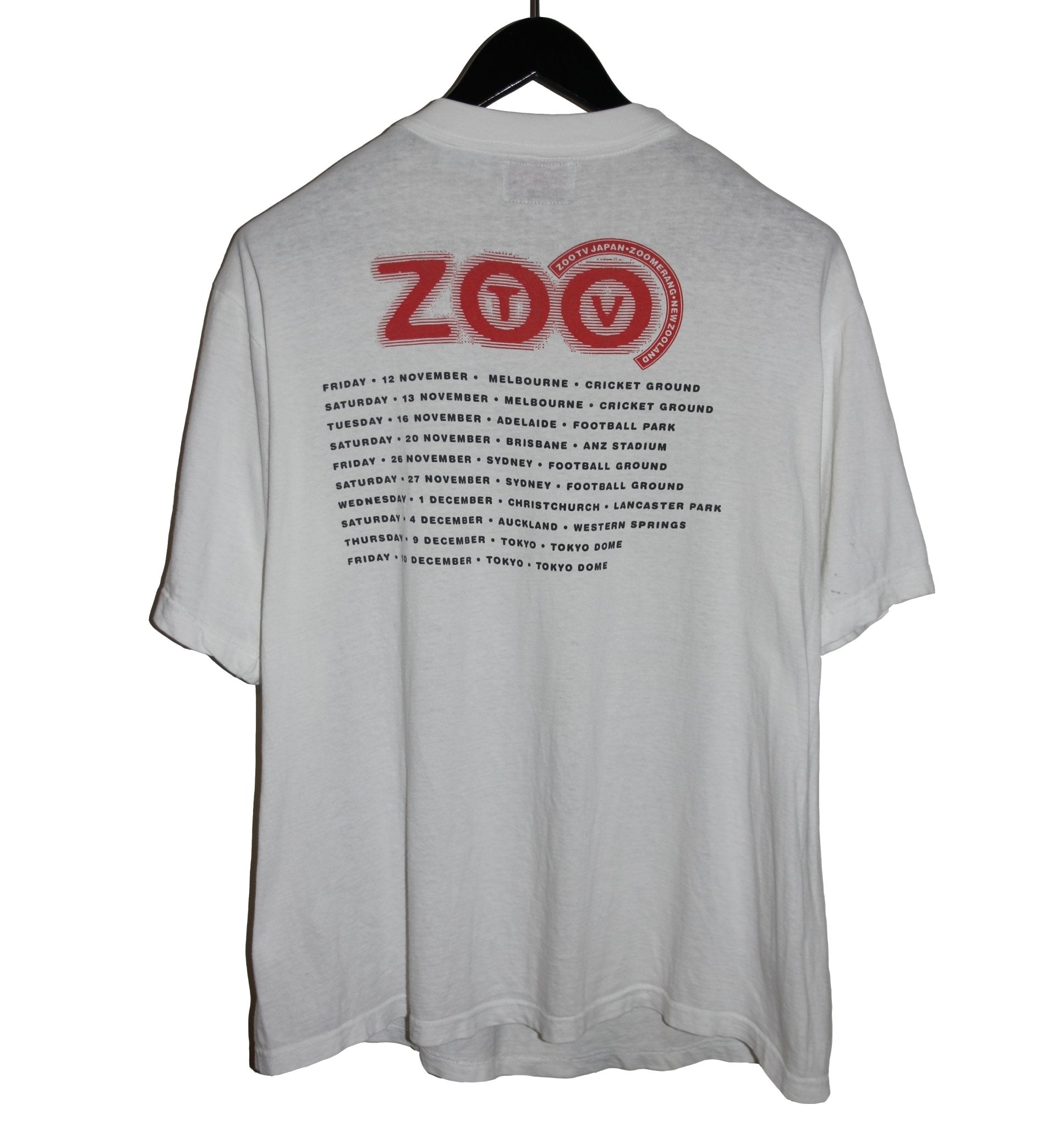 U2 1993 Zooropa Tour Shirt – Faded AU
