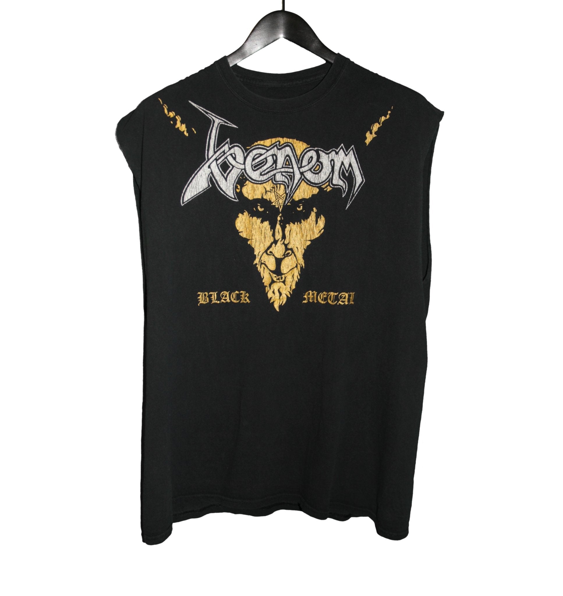 Venom 90s Black Metal Sleeveless Shirt - Faded AU