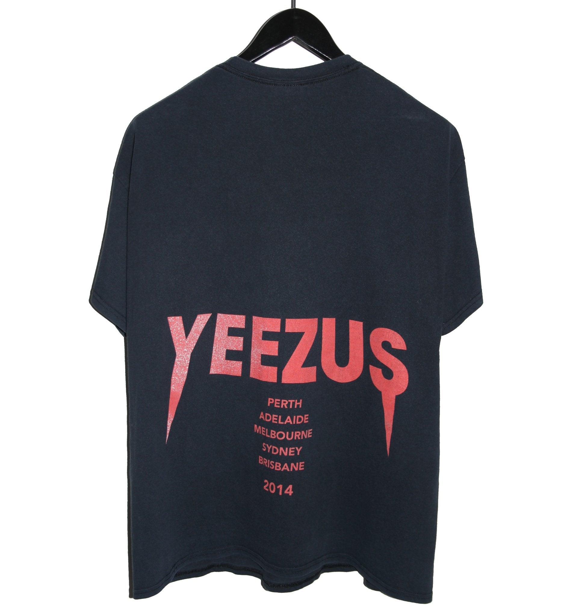 Yeezus 2014 Reaper Australian Tour Shirt - Faded AU