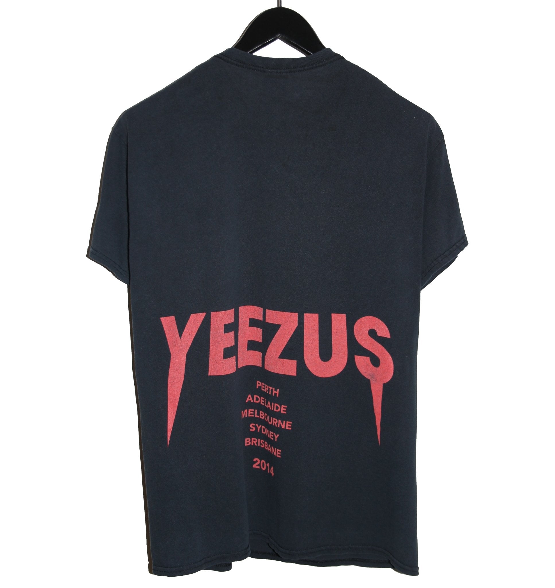 Yeezus 2014 Reaper Australian Tour Shirt LARGE - Faded AU