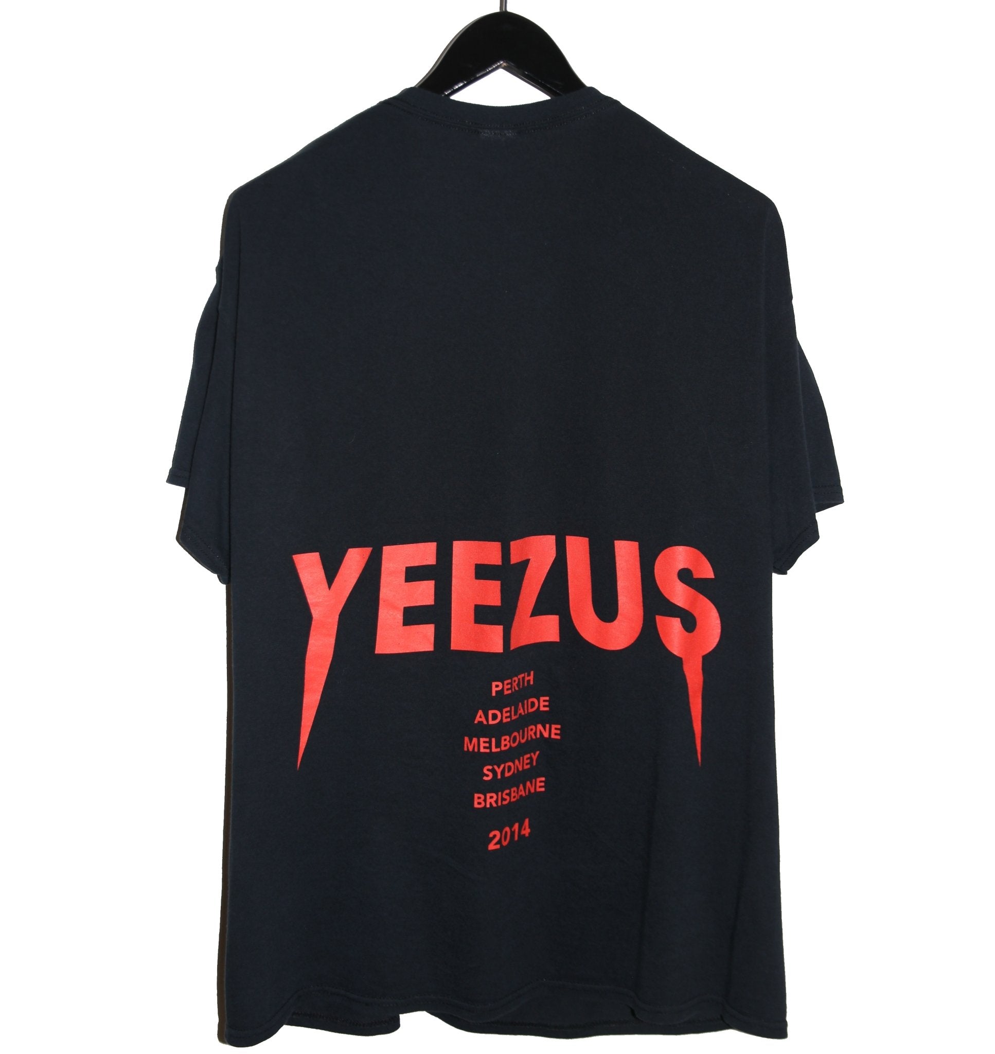 Yeezus 2014 Reaper Australian Tour Shirt X-LARGE - Faded AU