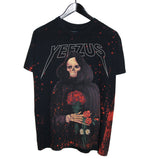 Yeezus 2014 Reaper Splatter All Over Print Australian Tour Shirt - Faded AU