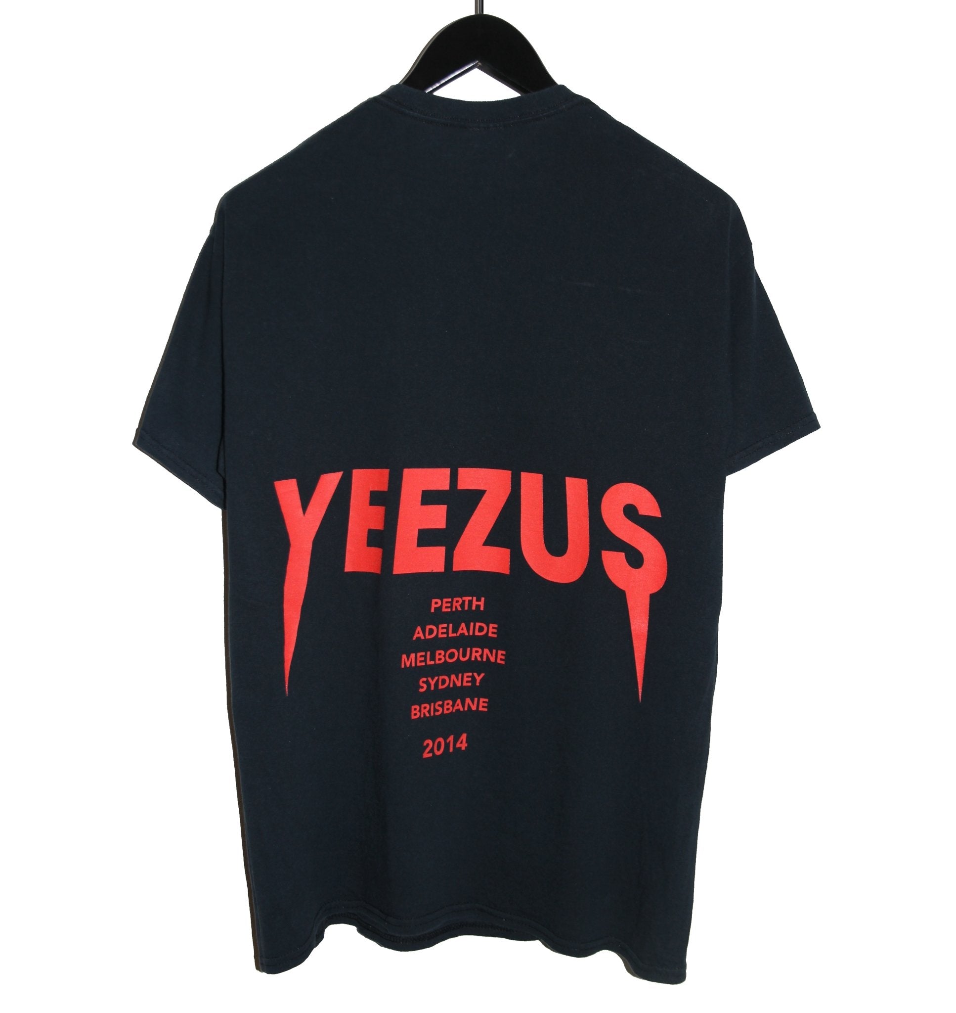 Yeezus 2014 Skull & Roses Australian Tour Shirt - Faded AU