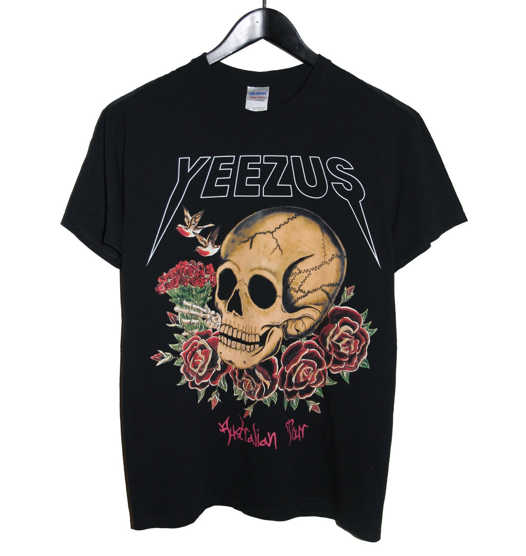 Yeezus 2014 Skull & Roses Australian Tour Shirt MEDIUM - Faded AU