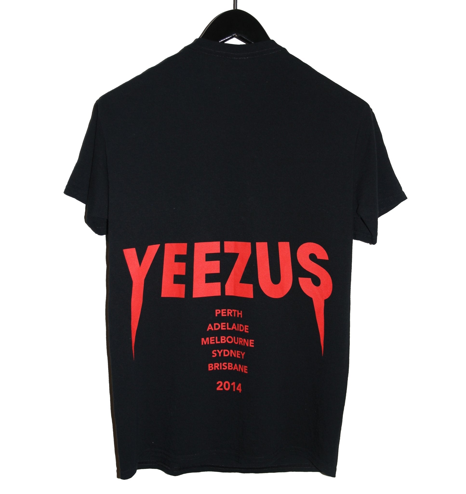Yeezus 2014 Skull & Roses Australian Tour Shirt MEDIUM - Faded AU